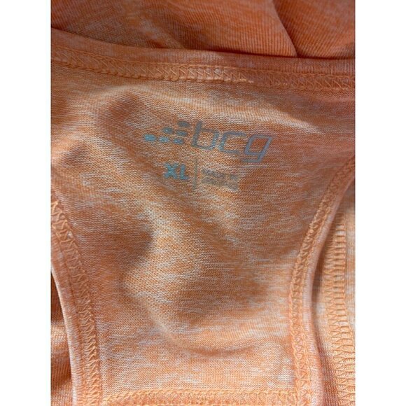 BCG NWT Womens XL Activewear Tank Space Dyed Coral Racerback Gym Yoga - Picture 8 of 9